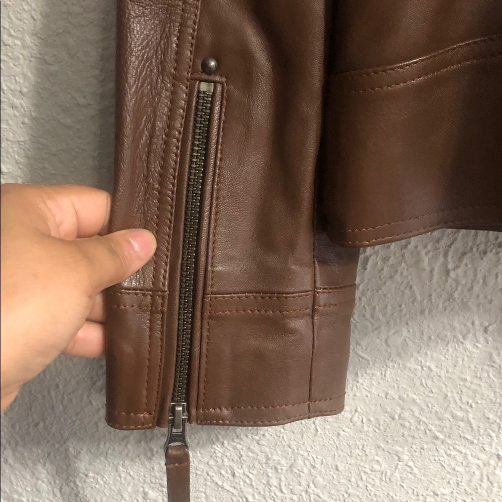 Genuine Leather Brown Jacket - Picture 9 of 14
